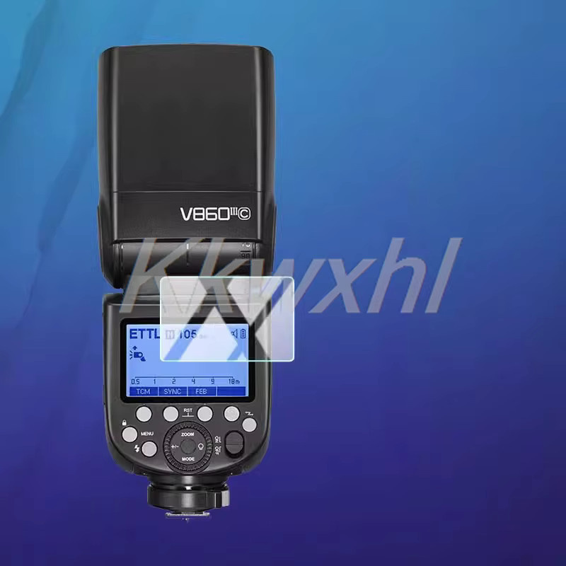 Godox Gehärtetes Glas Display-Schutzfolie für Blitzgeräte V1 V1 Pro V860 III V850 III TT685 II AD600BM X3 Transparent - Bild 2