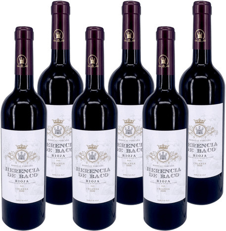 Bodegas Forcadas Herencia de Baco, Tempranillo, Rioja, trocken, 2020, Rotwein, 6 x 0,75 l - Bild 1