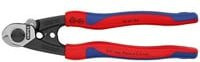 Knipex Drahtseilschere 95 62 190 aus Chrome-Vanadium mit Mehrkomponenten-Griff in Blau-Rot, Länge: 190 mm - Bild 2