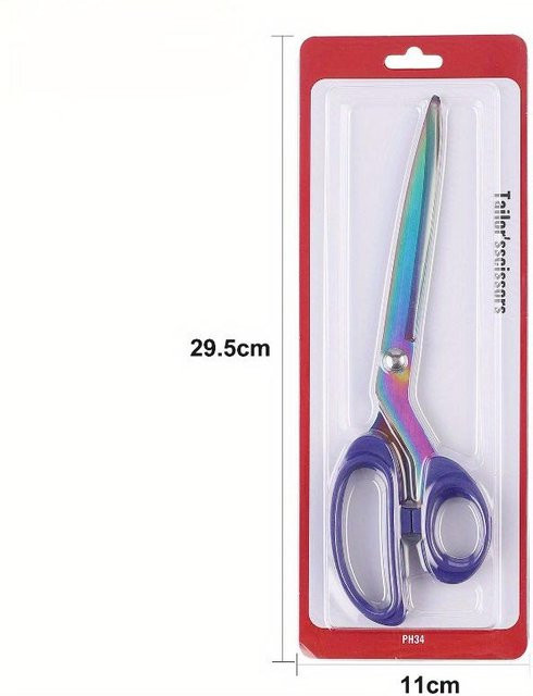 Bing Laser Titan Stoffschere für Stickerei und Handarbeit, Farbe: Purple/White, Länge: 25,4 cm - Bild 1