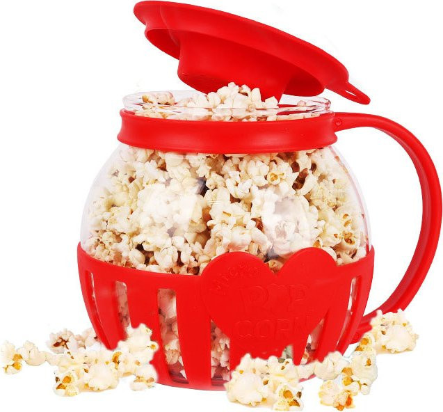 LMETJMA Glas-Mikrowellen-Popcornbereiter mit Silikondeckel, 2,25 QT, temperaturbeständig und spülmaschinenfest - Bild 1