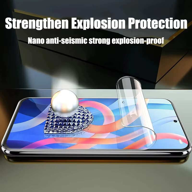 4er-Pack Xiaomi Hydrogel Displayfolie Transparent für Redmi Note 13 12 11 10 9 Pro, Redmi Note 9S 10S 11S und POCO X3 X4 X5 X6 - Bild 5