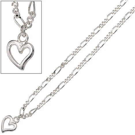 Colfem Fußkettchen Herz, 925 Sterling Silber - Bild 1