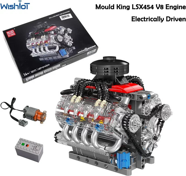 Mould King Simulation LSX454 V8 Motor Modell, Bausteine, ab 14 Jahren - Bild 1