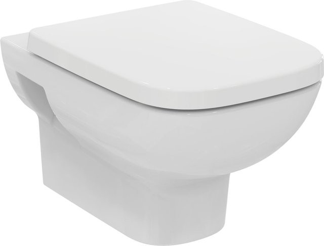 Ideal Standard i.life A WC-Set Wandtiefspül-WC mit Absenkautomatik in Alpin Weiß, B/T/H: 54,5 x 36 x 33,5 cm - Bild 1