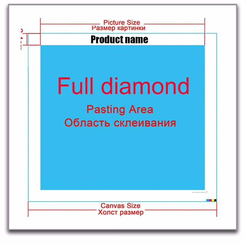 FIYO DIY Diamantmalerei Teich Karpfen Fisch als Kreuzstich Stickerei, Multicolor, B: 30 cm, H: 20 cm - Bild 4