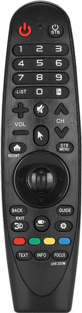 Ersatzfernbedienung für LG TV Modelle AN-MR650, RM-G3900, 42LF652v, AN-MR600 und 55UF8507 in Schwarz - Bild 1