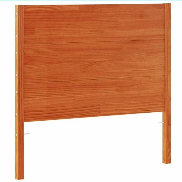 vidaXL Kopfteil aus Massivholz Kiefer in Wachsbraun, Breite: 100 cm, Höhe: 105,5 cm - Bild 1
