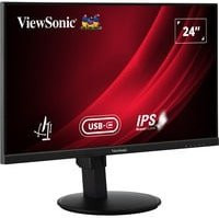 ViewSonic VG2409-MHDU-2 LED-Monitor, 24 Zoll, Full HD, IPS-Panel, 100Hz, Schwarz, USB-C, HDMI, DisplayPort - Bild 1