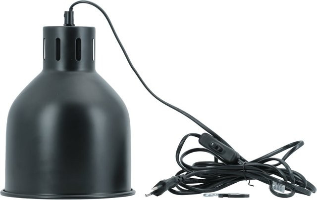 Venso SAGA Lampenschirm E27 Schwarz aus Metall für LED Pflanzenlampen und Wachstumslampen, Durchmesser: 22 cm - Bild 2