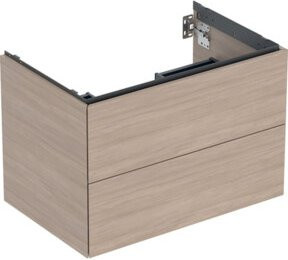 Geberit Waschtischunterschrank One in Eiche, B/T/H: 74 x 50,4 x 47 cm - Bild 1