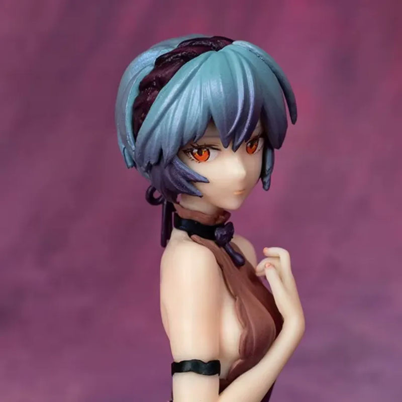 Bandai Neon Genesis Evangelion Ayanami Rei Anime Figur, mehrfarbiges Desktop-Modell aus Kunststoff - Bild 3