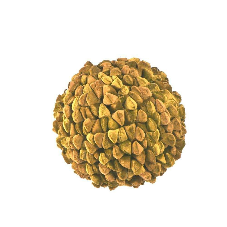 Haans Lifestyle Kissen Ball Pebble in Mustard Yellow, Durchmesser: 26 cm - Bild 1