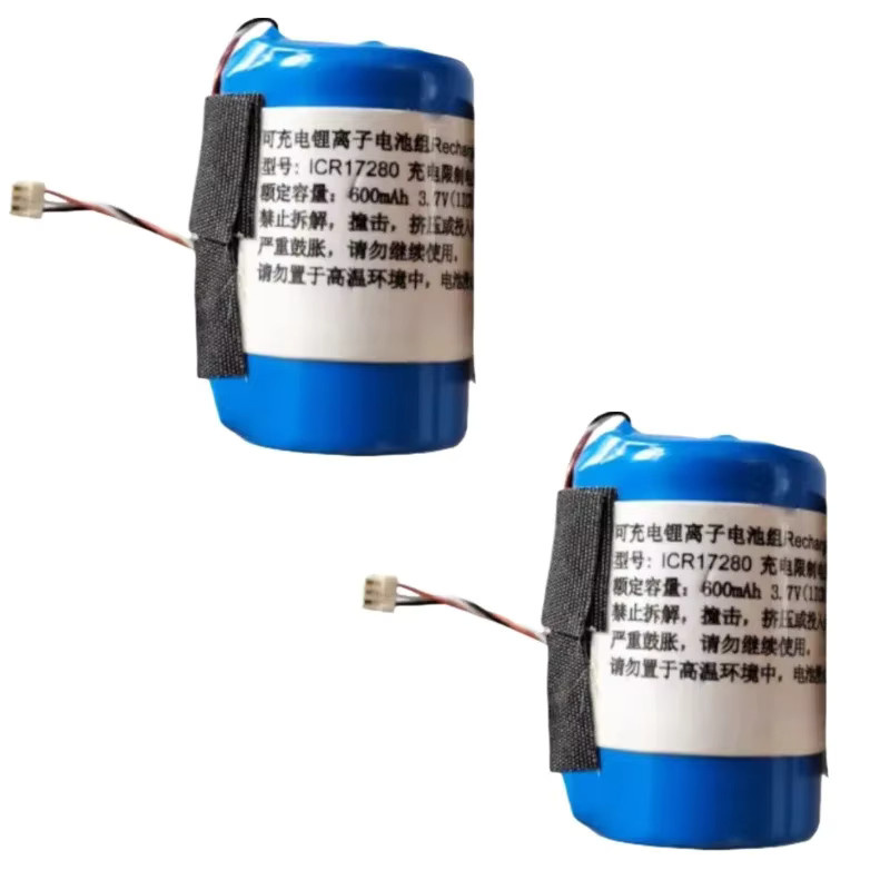 LISM ICR17280 Akku 3,7 V 600 mAh mit 3-Draht-Stecker für BOSS WL-T und WL-20L kabellose Gitarrensender in Blau - Bild 2