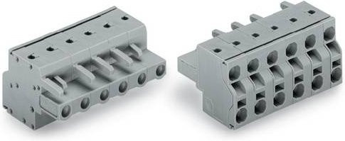 WAGO Buchsengehäuse-Kabel 231, 231-2212/026-000, Grau, 25 Stück - Bild 1