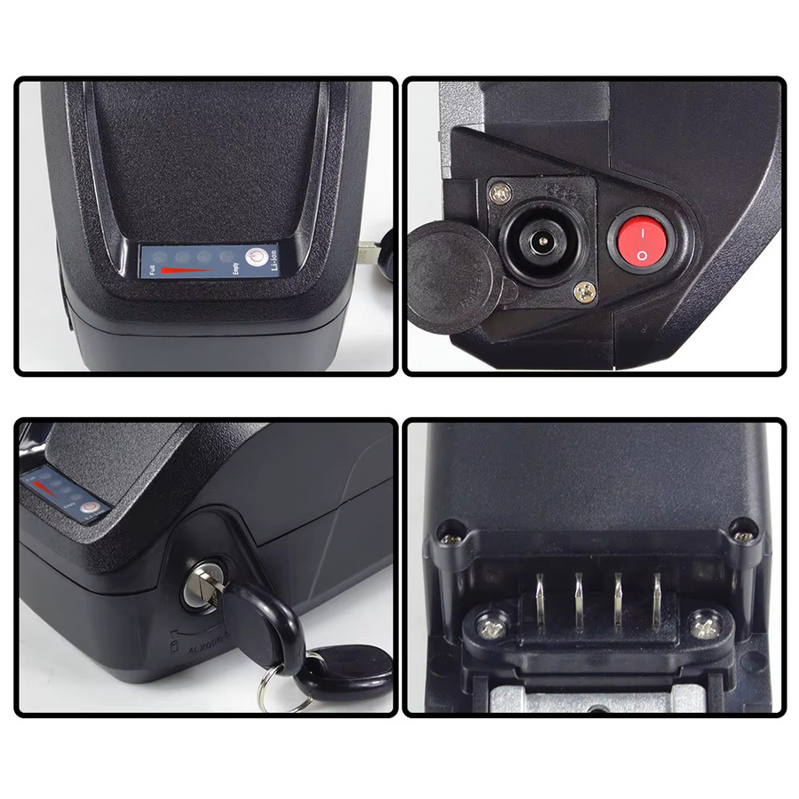 Lithium-Ionen-Akku für Elektrofahrräder in Schwarz, kompatibel mit Voltsteed V8 Pro, Hitway Colorway BK15 BK27 und Ridstar Q20 - Bild 4