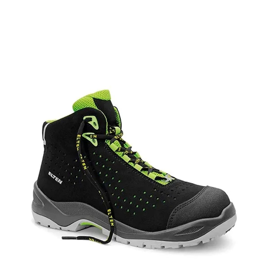 Elten Sicherheitsschnürstiefel Impulse Green Mid ESD S1P in Grün, Grau und Schwarz, Größe 40 - Bild 2