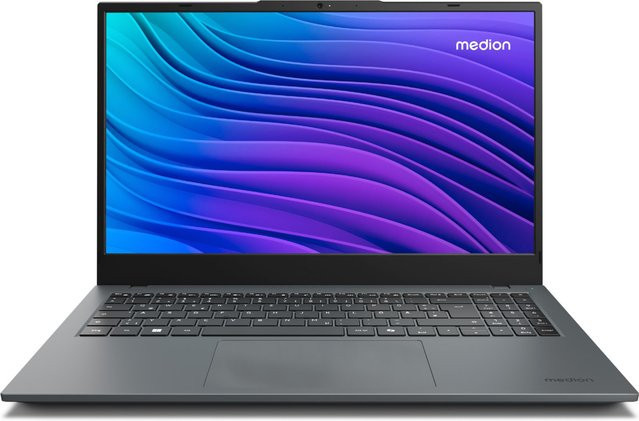 Medion Notebook grau mit 15,6 Zoll Display, Wi-Fi, Bluetooth, HDMI und USB-A - Bild 1