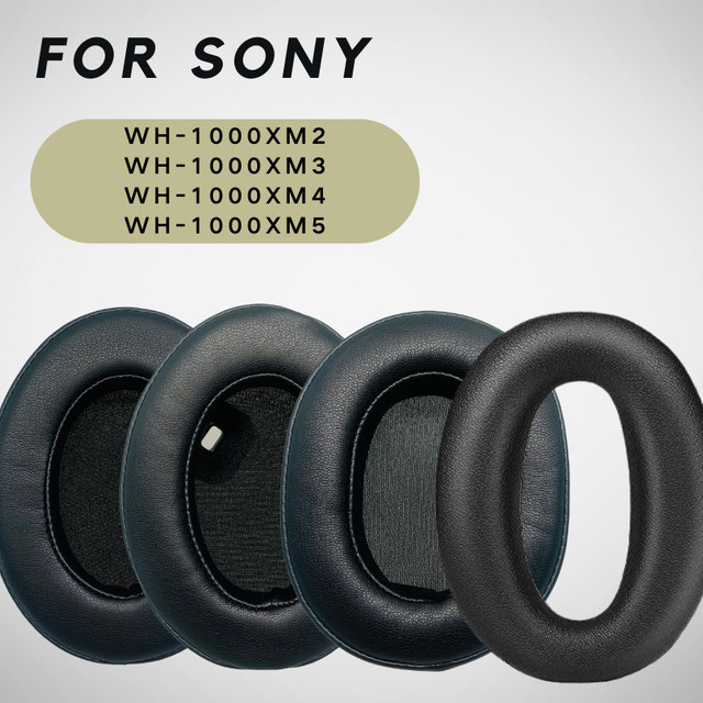 Sony Ersatz-Ohrpolster aus Schaumstoff für WH-1000XM3 Over-Ear Kopfhörer in Schwarz - Bild 1