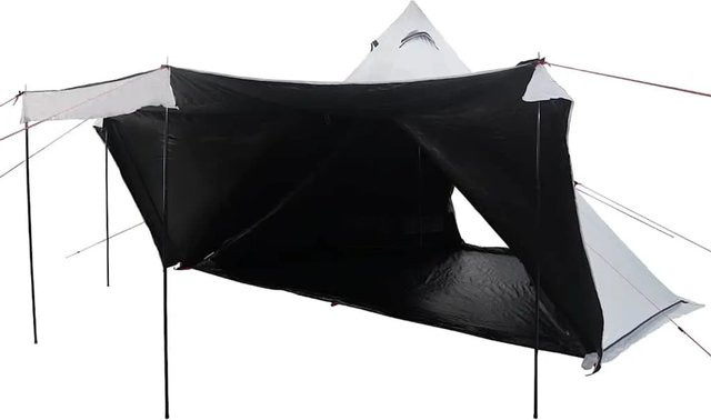 vidaXL Tipi-Familienzelt für 8 Personen in Weiß, verdunkelt und wasserdicht - Bild 1