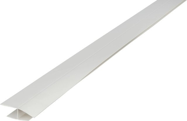 Kosche Verbindungsleiste Duropan aus Kunststoff in Weiß, Breite: 4,5 cm, Länge: 270 cm - Bild 1