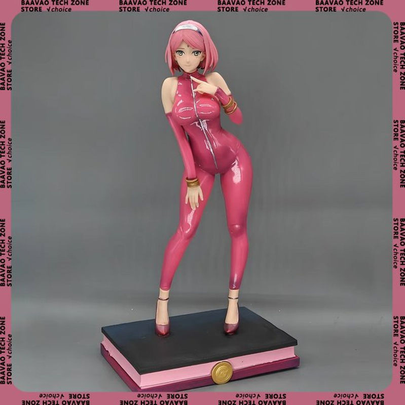 Bandai Naruto Haruno Sakura Anime Figur in Gelb und Rosa, 30 cm PVC Action Figur für Sammler - Bild 1