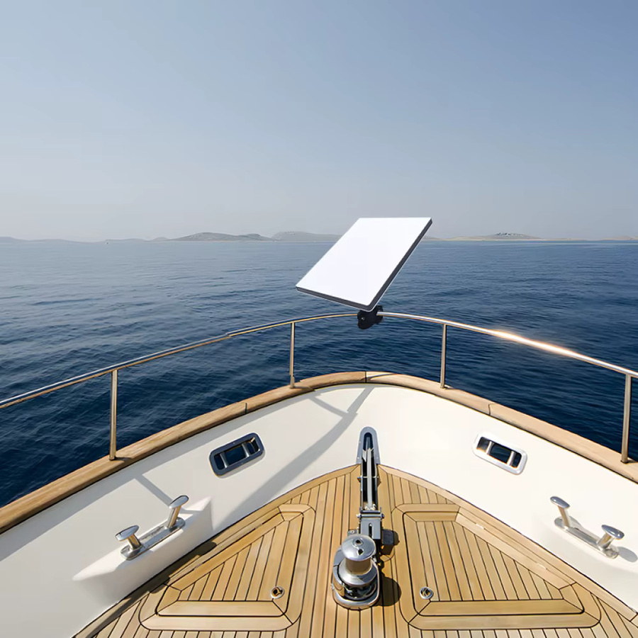 FARAJIAJ Starlink Mini Montagesatz für Wohnmobil, Yacht und Dachträger mit Aluminiumlegierung-Rohr und Stangenklemmhalterung - Bild 3