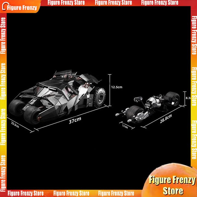 Bandai Batman Tumbler und Batpod, Actionfigur, 1:12, 2-teiliges Set - Bild 1