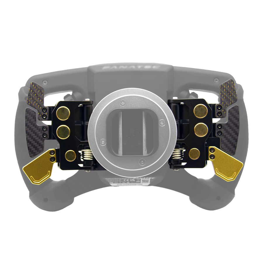 Fanatec Podium Advanced Paddle-Modul in Schwarz aus Kohlefaser und Aluminiumlegierung mit magnetischen Schalthebeln und Hall-Sensoren - Bild 2