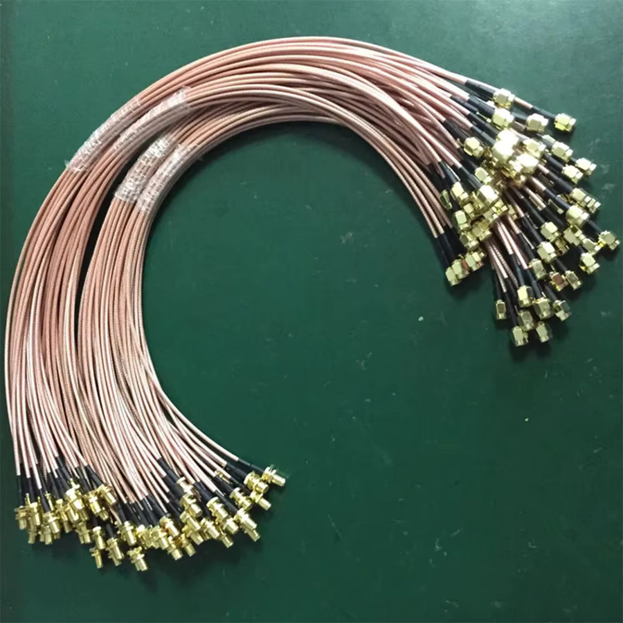 FRHY SMA-Schottverlängerungskabel RG316 Low-Loss Coaxial Kabel mit SMA-Stecker auf Buchse, Länge: 2 m - Bild 3