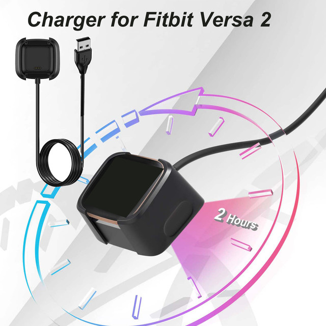 Fitbit Smartwatch-Ladegerät, Schwarz, Versa 2 - Bild 1