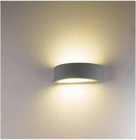 Heitronic VO-501428 LED-Außenwandleuchte in Weiß aus Aluminium-Druckguss mit E27 Fassung und Up-Down Lichteffekt, IP54 Schutzklasse für Innen- und Außenbereich - Bild 1