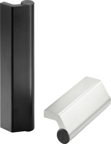 Rohde Maschinengriff W3-33.160.14 in Schwarz Matt aus Aluminium und Kunststoff, Länge: 200 mm, Breite: 33 mm - Bild 1