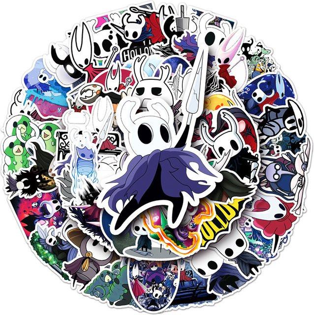 Bandai Hollow Knight Spiel-Aufkleber, 10/30/50 Stück, wasserfest - Bild 1