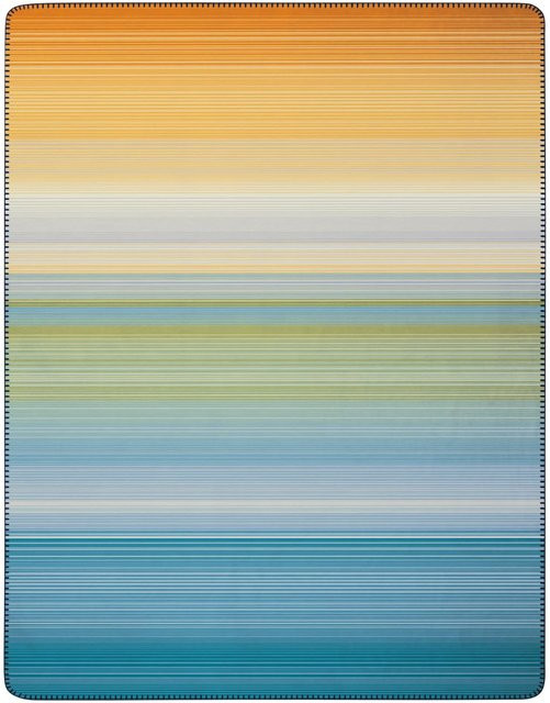 Biederlack Kinder- und Jugenddecke Galaxies Reversible Double Face in Blau, Gelb und Multicolour - Bild 1