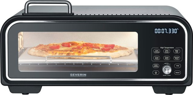Severin Digitaler Pizzaofen PG 8575 in Schwarz mit Digitalanzeige - Bild 1