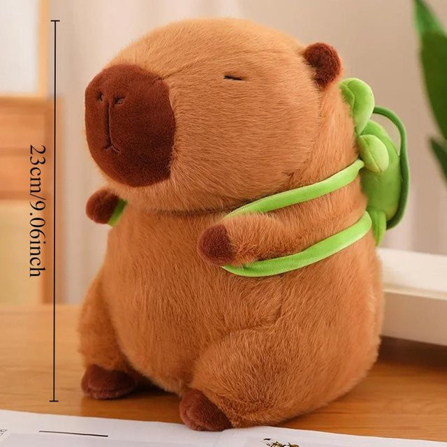 Linyi toy Capybara Plüschtier Set, Mama mit 4 kleinen Capybaras, Plüschpuppen - Bild 1