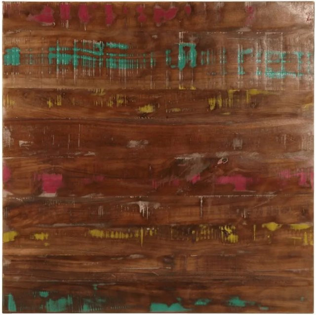 vidaXL Tischplatte aus Massivholz quadratisch in Braun B: 80 cm, T: 80 cm, H: 2,5 cm - Bild 1