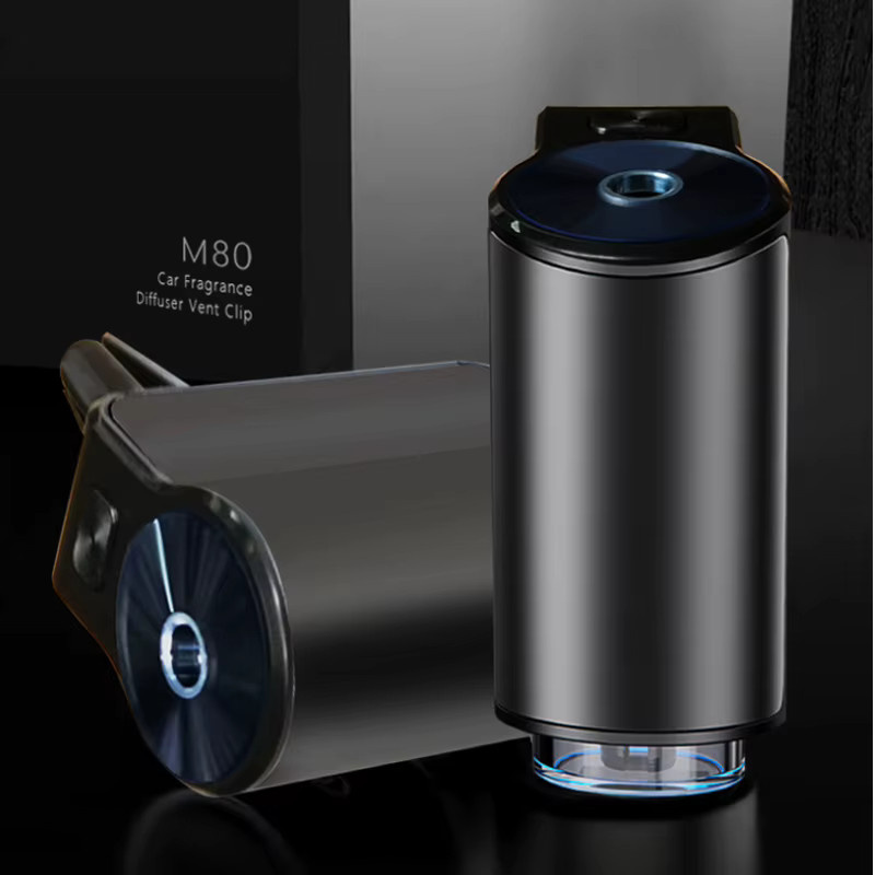 YESPLEASE Elektrischer Auto Lufterfrischer mit Aroma Diffusor für Ätherische Öle in Schwarz - Bild 4