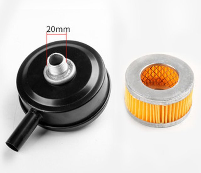 LEENKEA Luftkompressor Filter Schalldämpfer mit Filterelement Silence Patrone in Schwarz - Bild 1