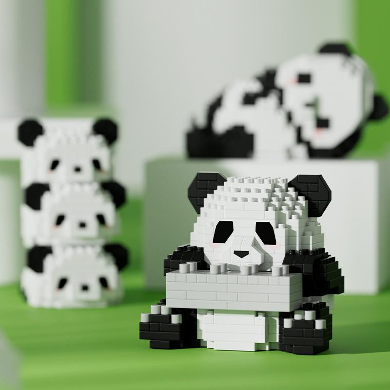 Yiran toy Riesenpanda Blumen Bausteine Puzzle ab 6 Jahren - Bild 2
