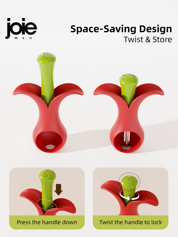 Joie Cherry Pitter Kirschentkerner in Rot - Bild 4