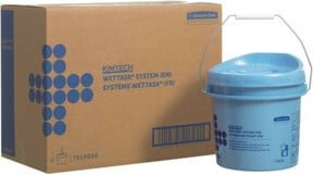 Kimtech Wettask Wischtuch Spendereimer für Rollen, Blau, B/T/H: 22,0 x 23,5 x 22,0 cm, 4 Stück - Bild 1