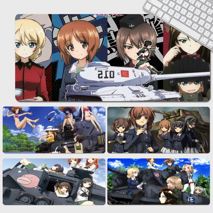 GIRLS Und PANZER Custom Skin Verdicktes Mauspad als übergroße Gaming-Tastaturmatte und Notebook-Tischmatte in Multicolour - Bild 6