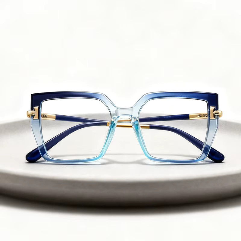 CCspace Lesebrille, Vollrand, Square, Kunststoff, Blau, Damen - Bild 4
