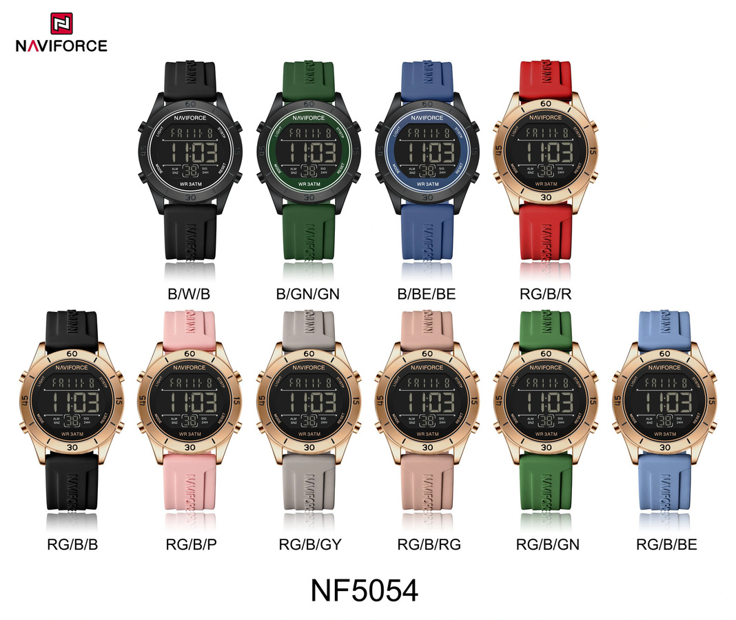 NAVIFORCE Armbanduhr Digital, Schwarz, Kunststoff, Damen - Bild 5