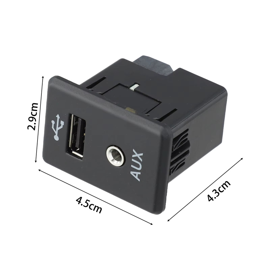 Nissan AUX Stereo Audio Adapter Buchse 3,5 mm Jack für Modelle 2013-2019 Schwarz 28023-4BA0B - Bild 2