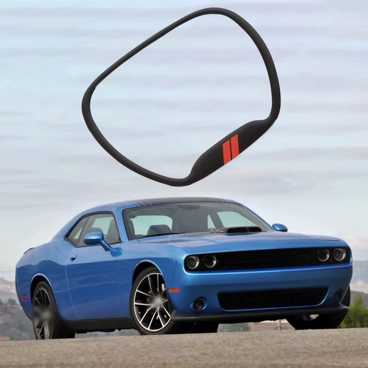 NIGHTKIST Lenkrad Zierleisten Abdeckung für Dodge Challenger, Charger und Durango in Schwarz - Bild 2