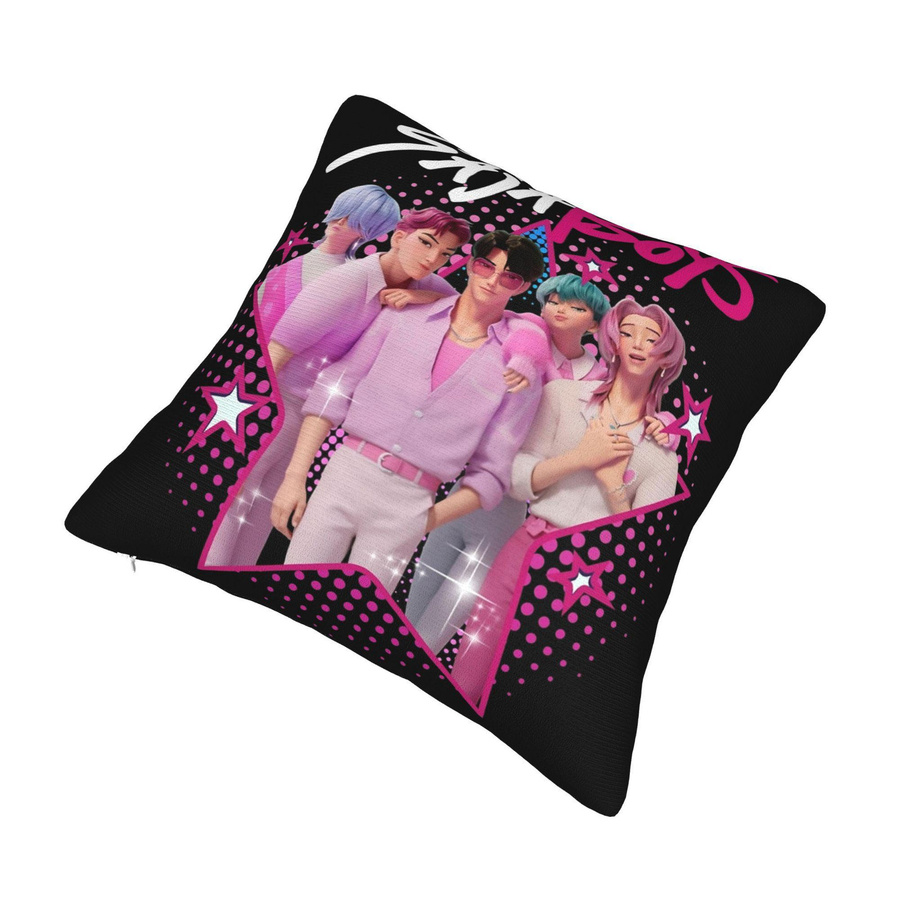 Dekorativer Kissenbezug Saja Boys Kpop Hunters Demons Jinu Abby Mystery von SH Boutique in Weiß, B/B/H: 30 x 30 x 0 cm - Bild 4
