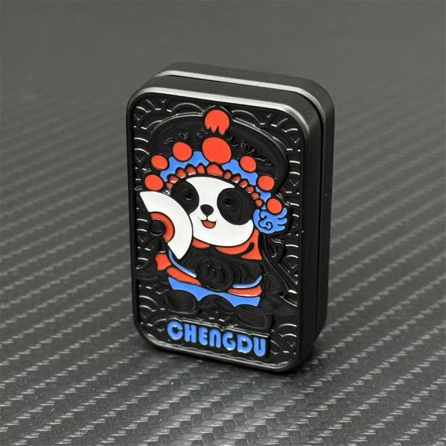 YuHaoHui Kung Fu Panda Magnetische Schiebeplatte, Mechanischer Slider, Haptisches Münzspielzeug, EDC Mini Fidget Stressabbau-Spielzeug Antistress - Bild 1